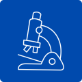 Graphic of a microscope.