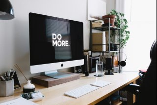 Carl Heyerdahl | Unsplash "Do more." written on a screen.