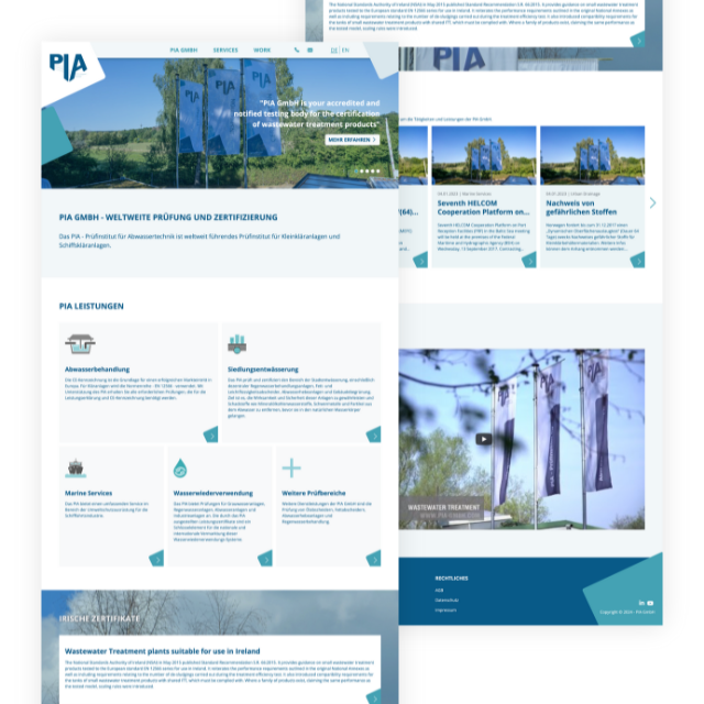Example image for a Website for Institutions.