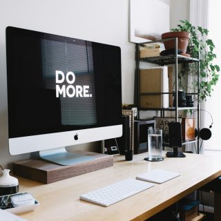 Carl Heyerdahl | Unsplash "Do more." written on a screen.